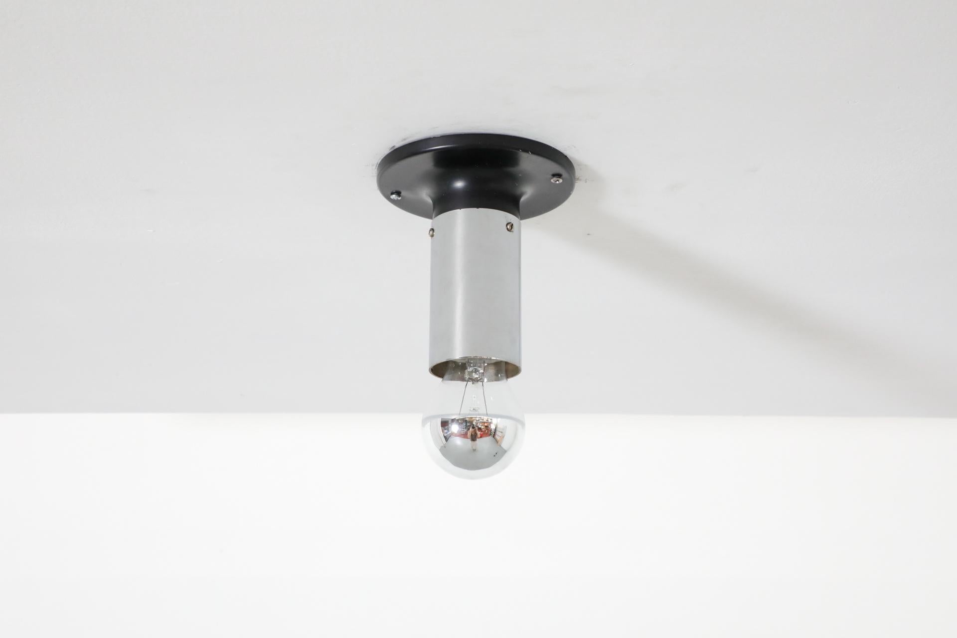 Raak Small Maxibule Chrome Flush Mount Ceiling Lights For Sale 5