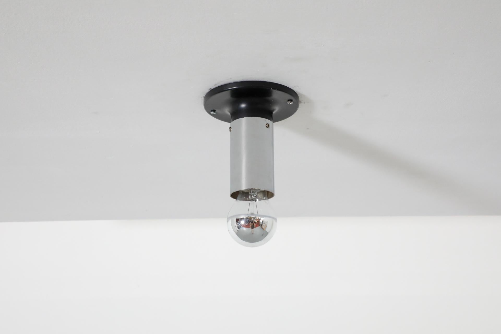 Raak Small Maxibule Chrome Flush Mount Ceiling Lights For Sale 6