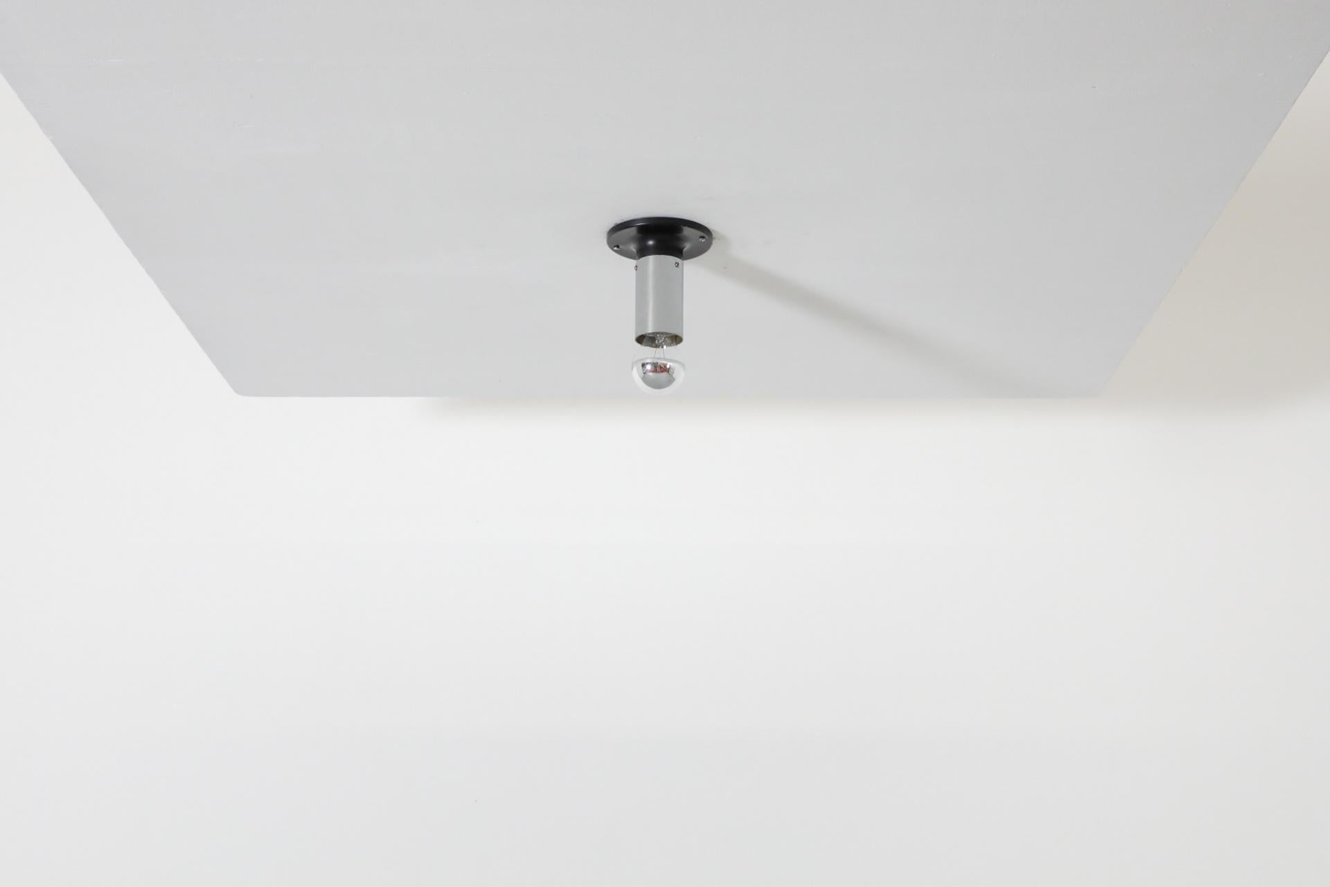 Dutch Raak Small Maxibule Chrome Flush Mount Ceiling Lights For Sale