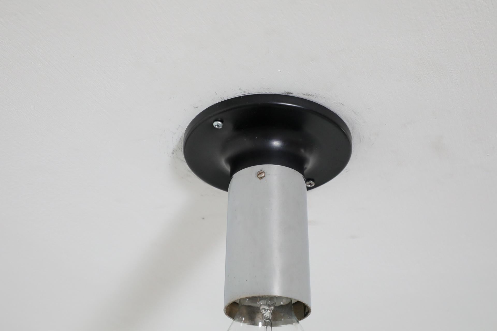 Metal Raak Small Maxibule Chrome Flush Mount Ceiling Lights For Sale