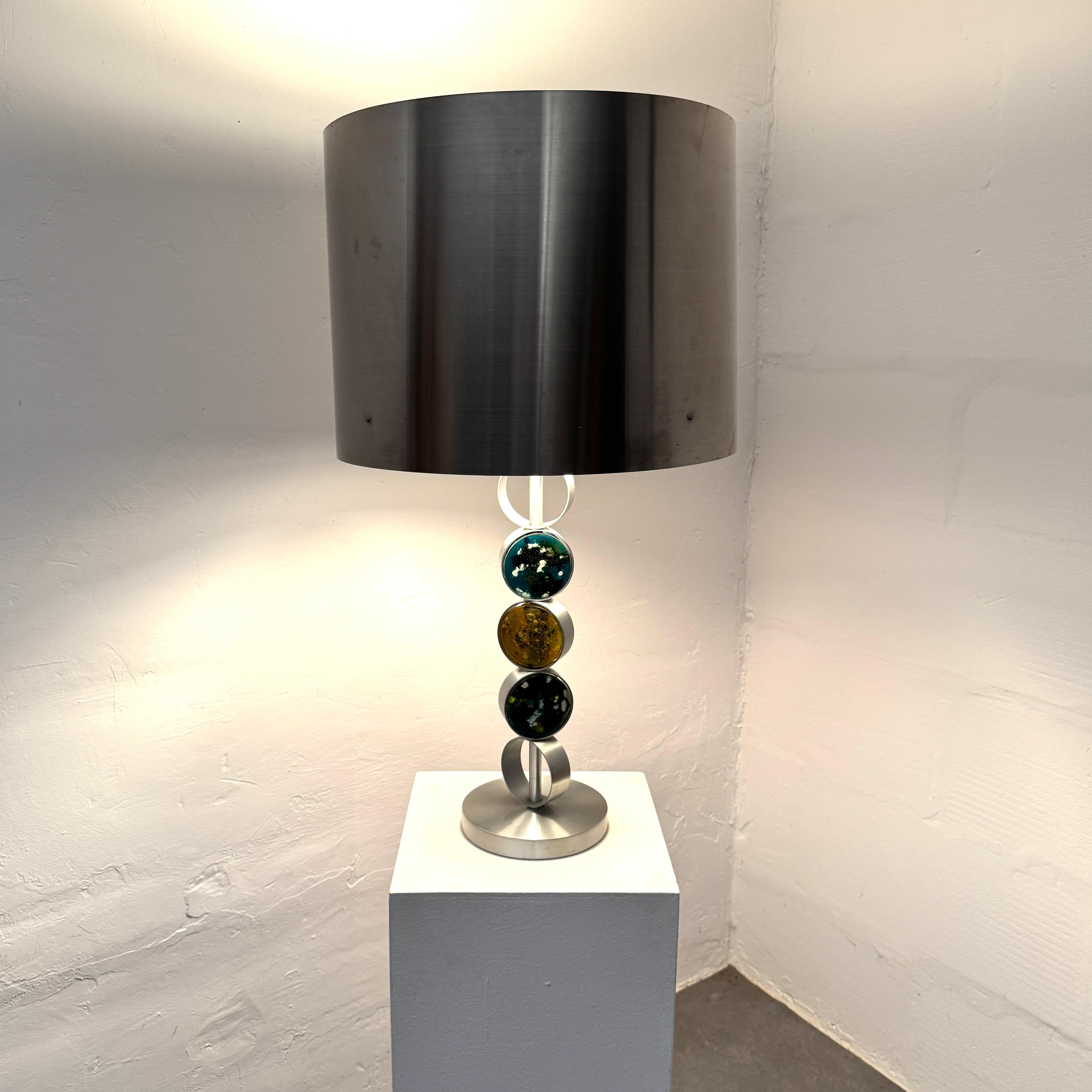 Dutch RAAK table lamp by Nanny Still, aluminium, steel & glass, 1972, The Netherlands. For Sale