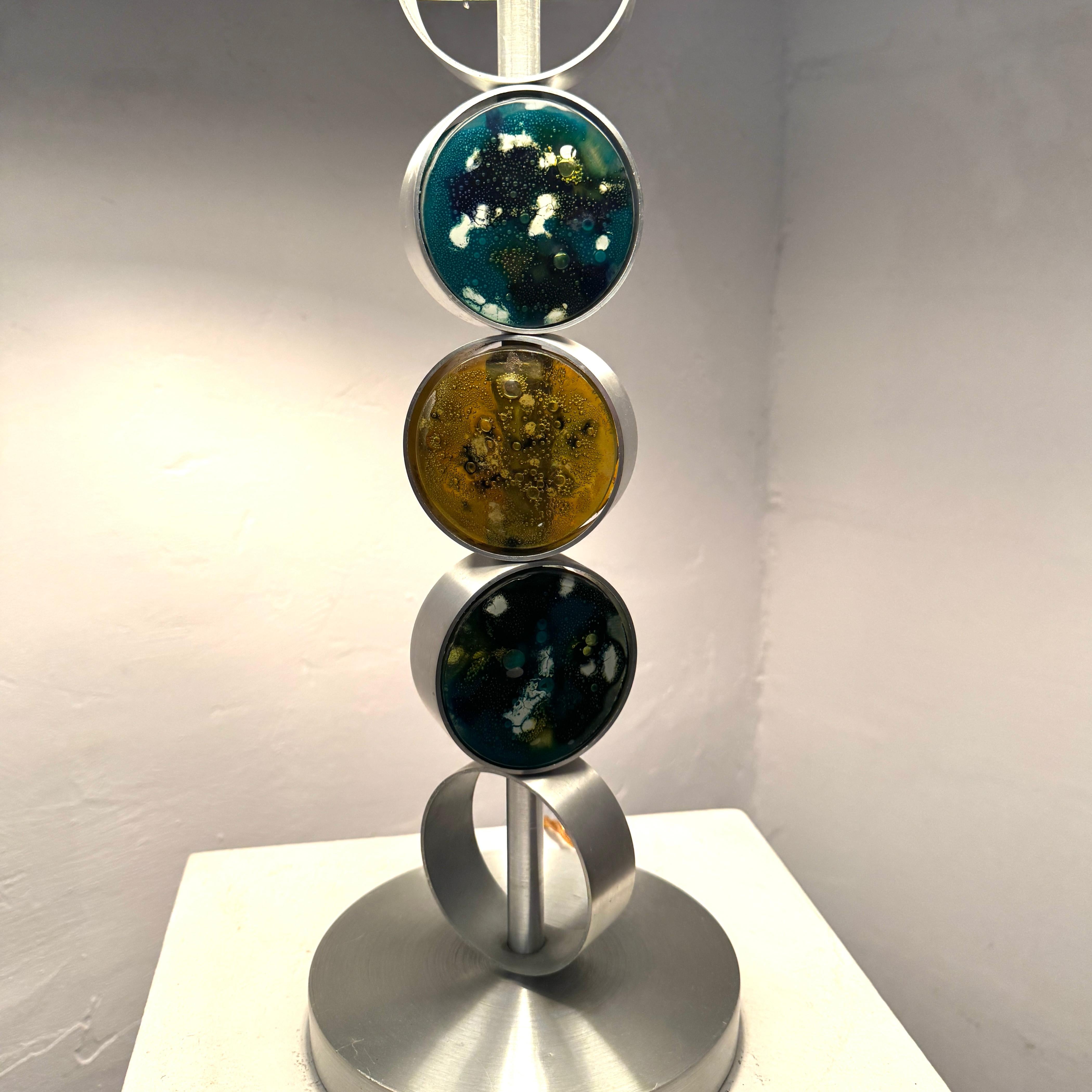 RAAK table lamp by Nanny Still, aluminium, steel & glass, 1972, The Netherlands. In Good Condition For Sale In CASTENRAY, NL