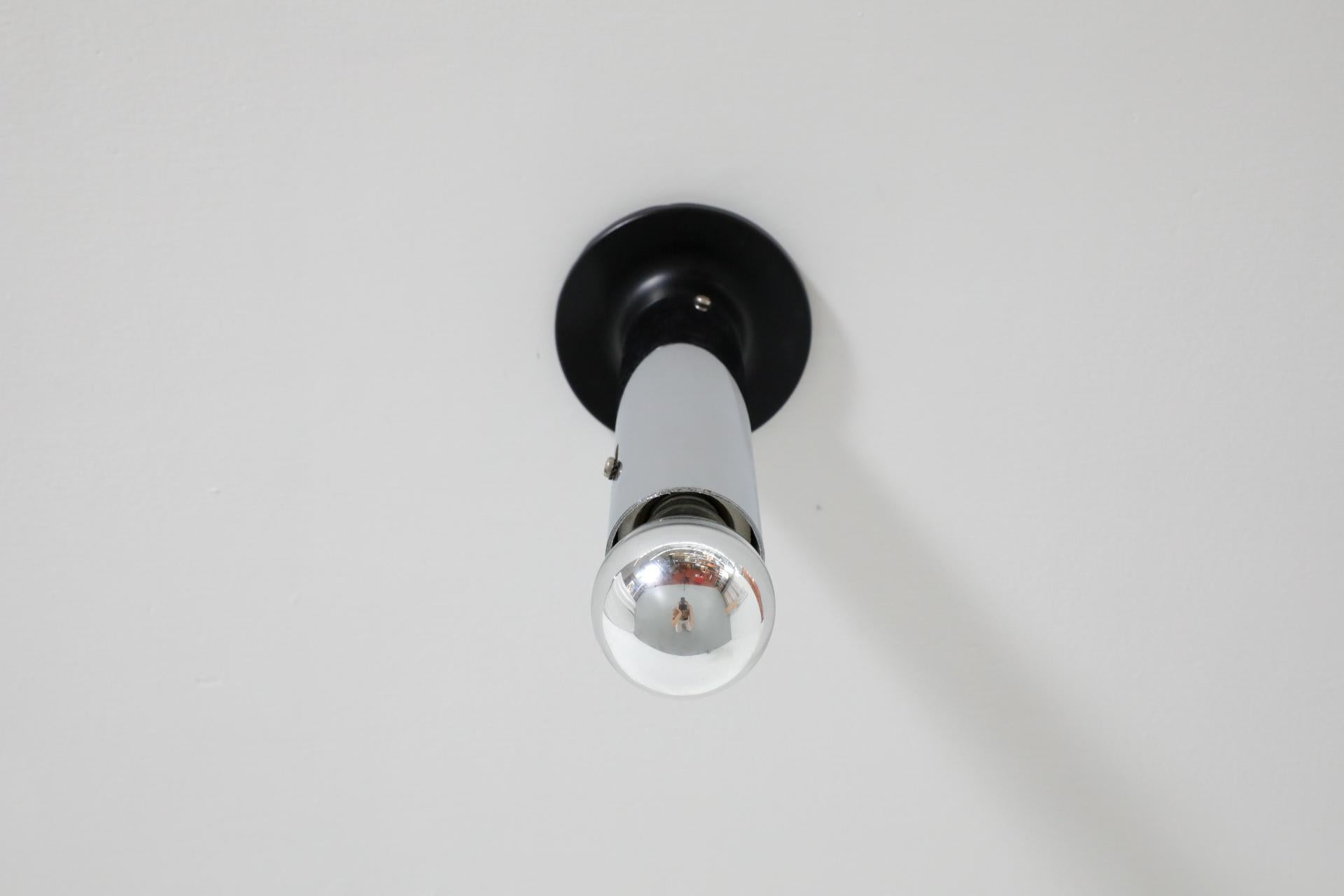 20th Century RAAK Tall Maxibule Chrome Ceiling Lights For Sale
