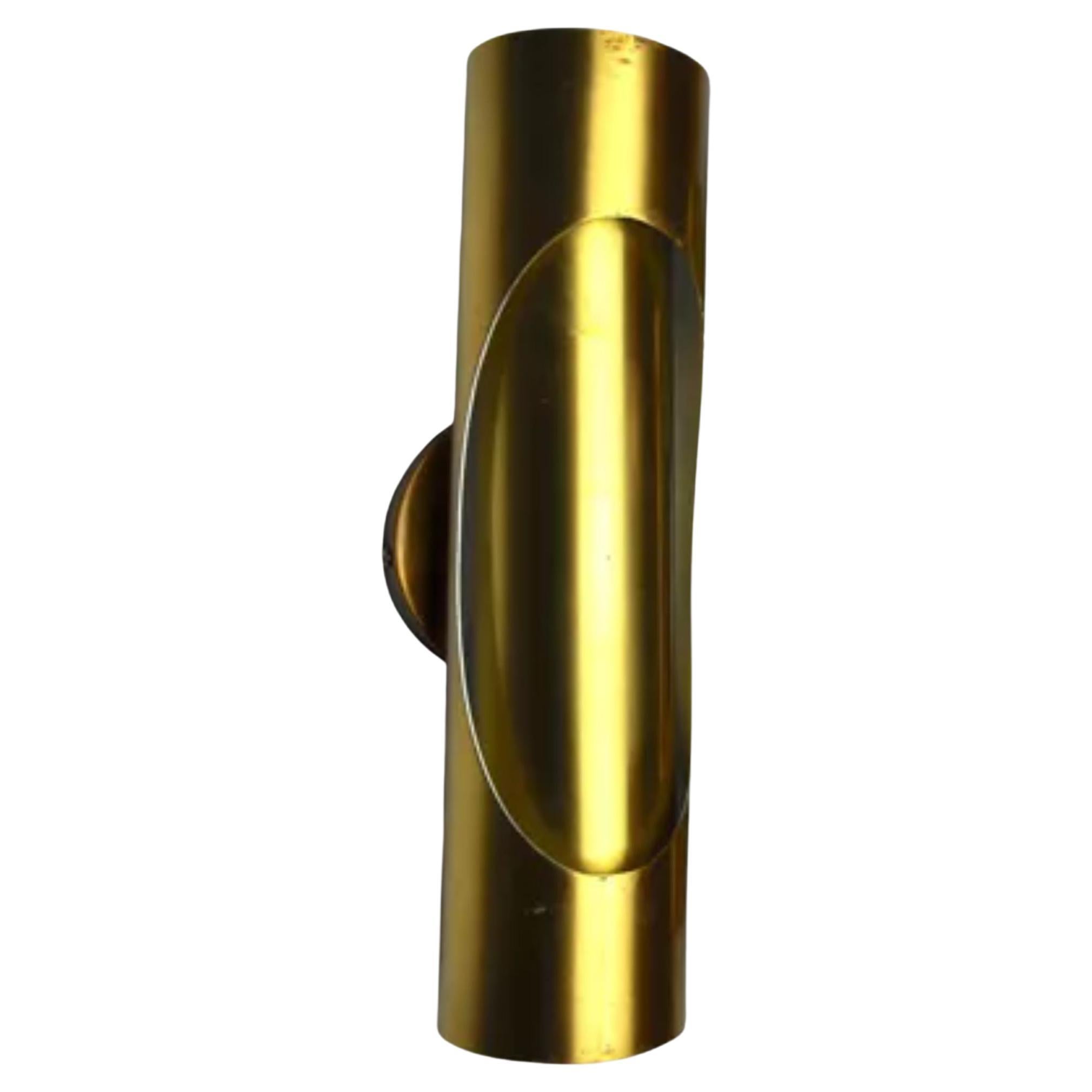 1970's Elegant Brass Wall Lamps at 1stDibs