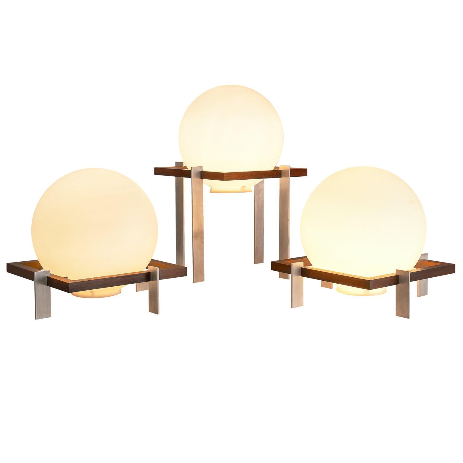 Raak 'Zodiac' Set of Three Floor Lamps by Ton Alberts, 1970s