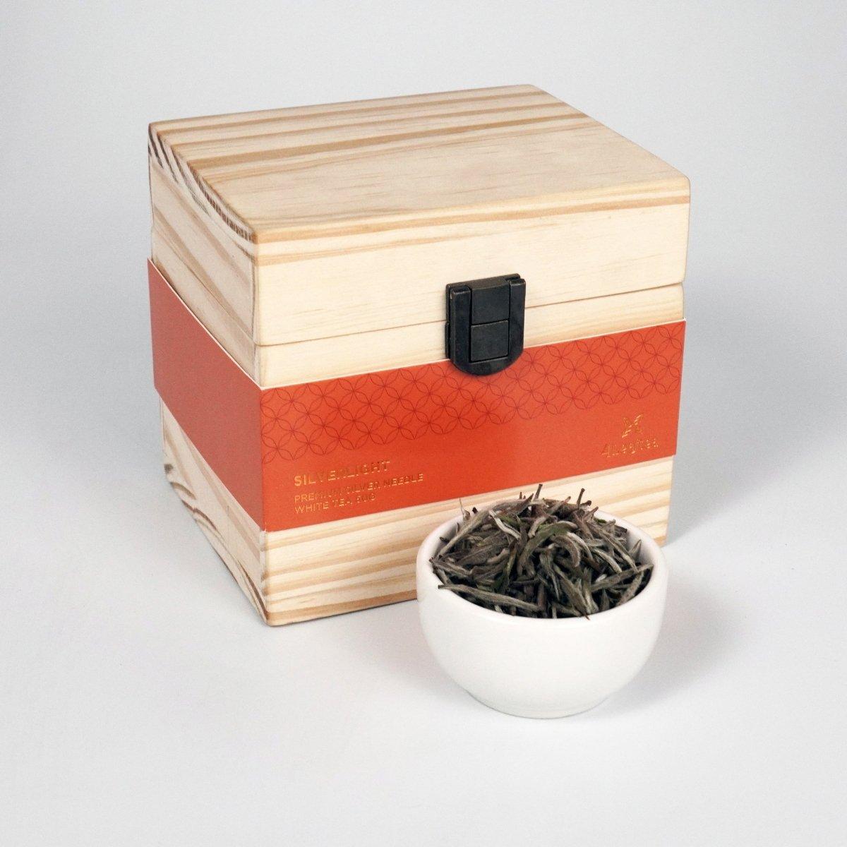 RAAQUU FX Juego de Té para el Año Nuevo Chino con Aguja de Plata Premium Té Blanco Malasio en venta