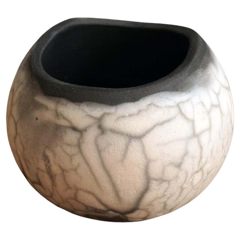 Raku Pottery Vase from NW Raku Gallery For Sale at 1stDibs