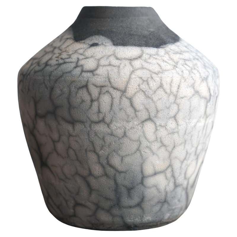 Raku Pottery Vase from NW Raku Gallery For Sale at 1stDibs