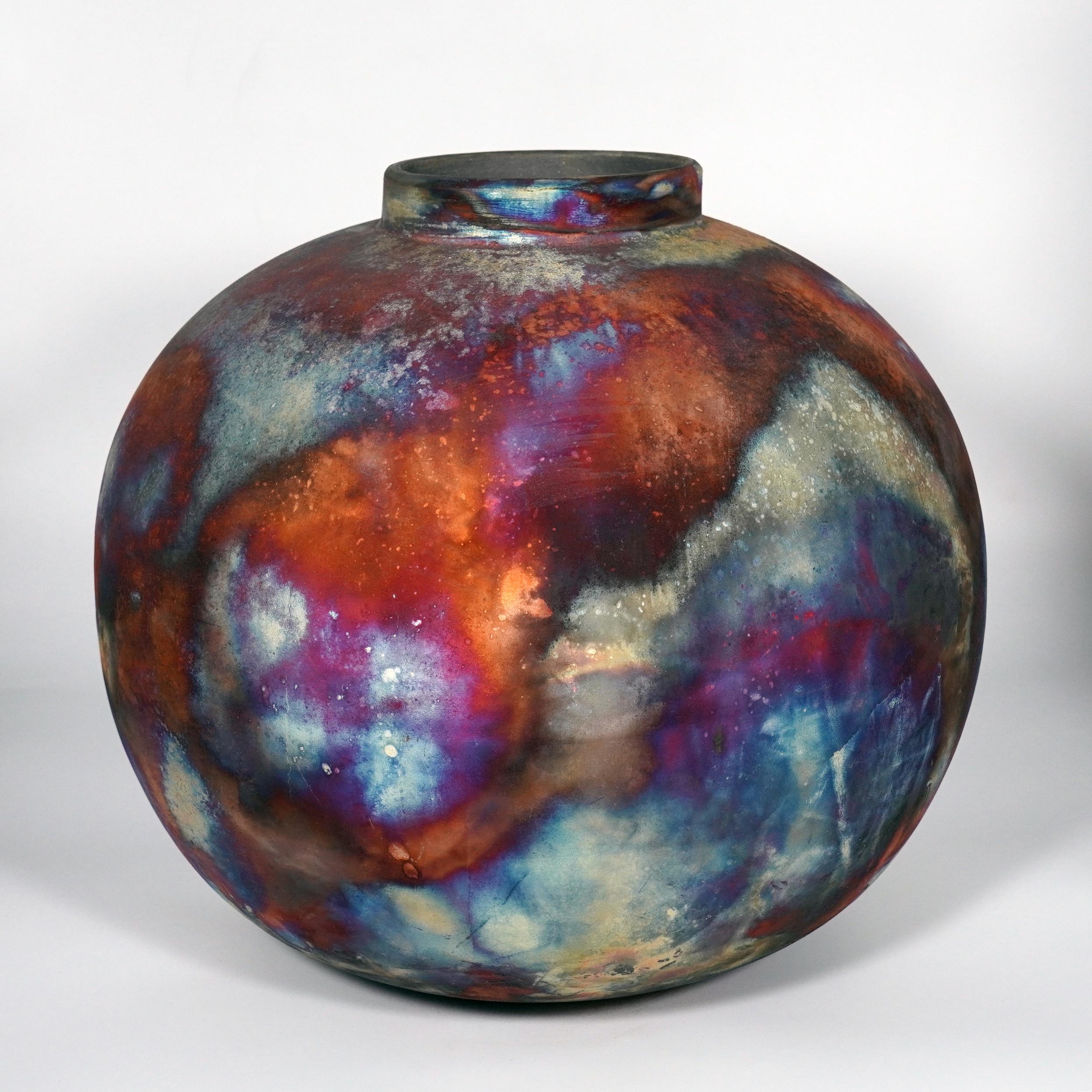 Moderno Vaso Raku cotto Large Globe XL 13