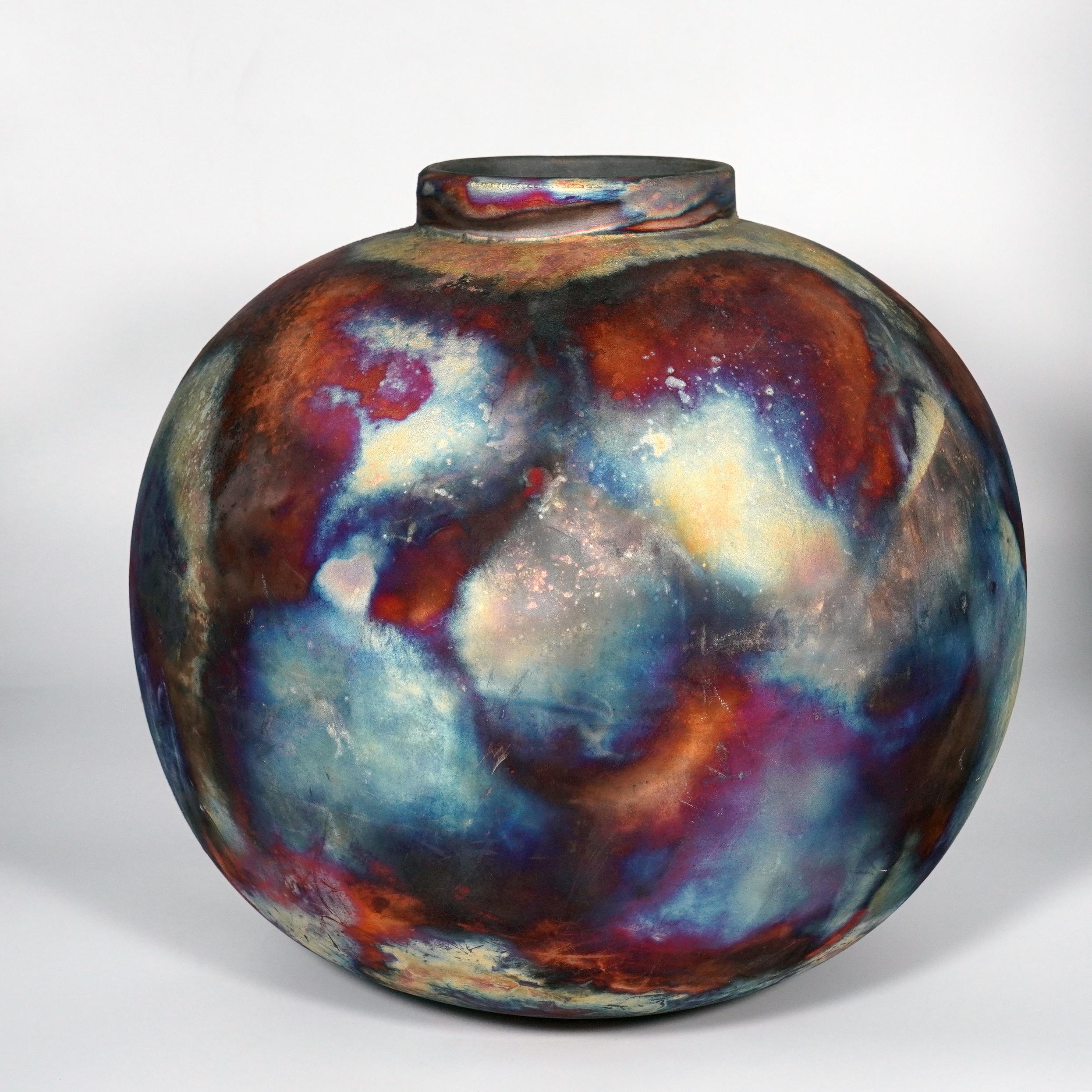 Malese Vaso Raku cotto Large Globe XL 13