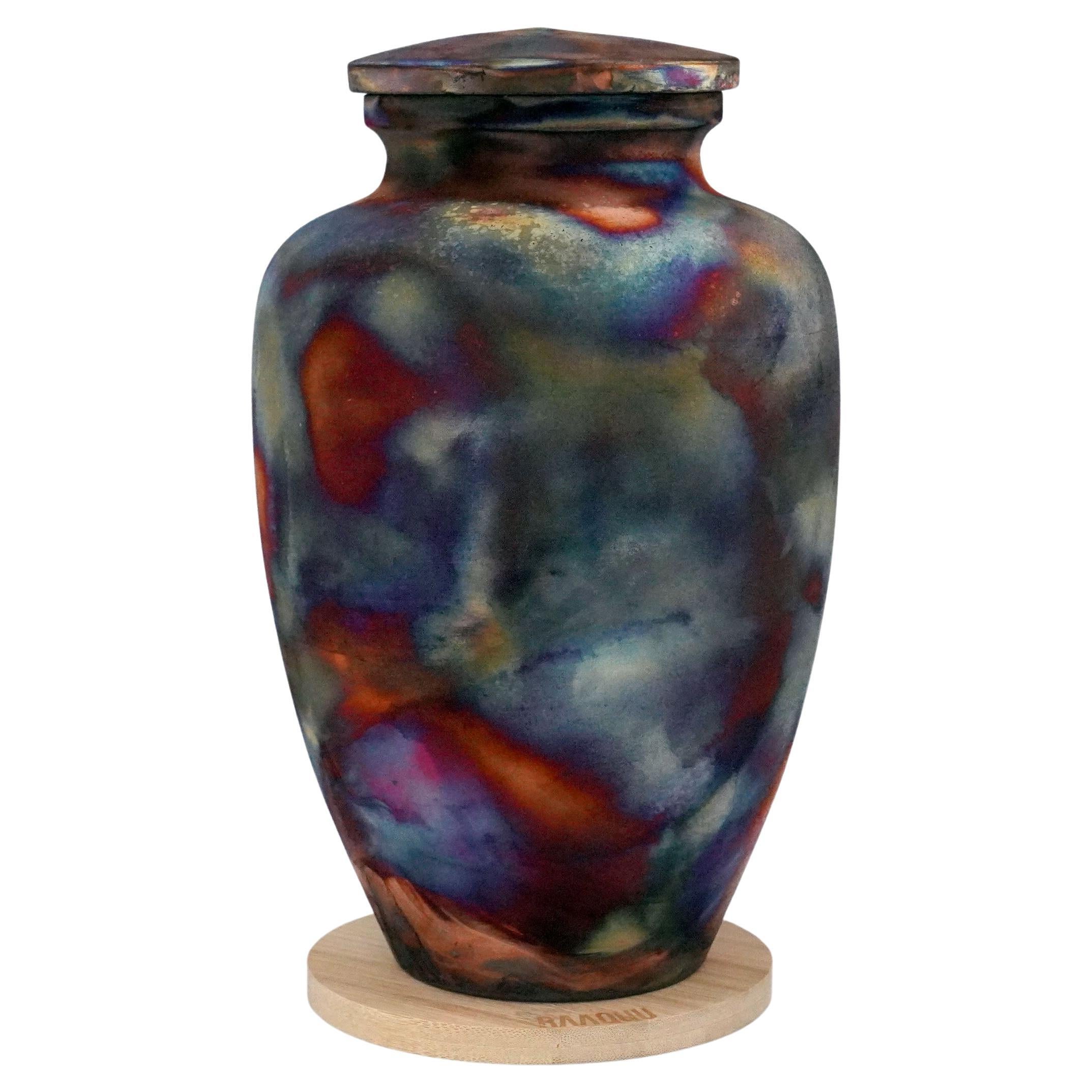 Urna in omoide cotta Raaquu Raku in S/N8000088 Art Series, Malesia