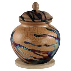 Raaquu Raku Fired Tamashii Urn in S/N80000080 Art Series, Malaysia