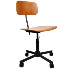 Vintage Rabami Danish Teak Kevi Desk Chair