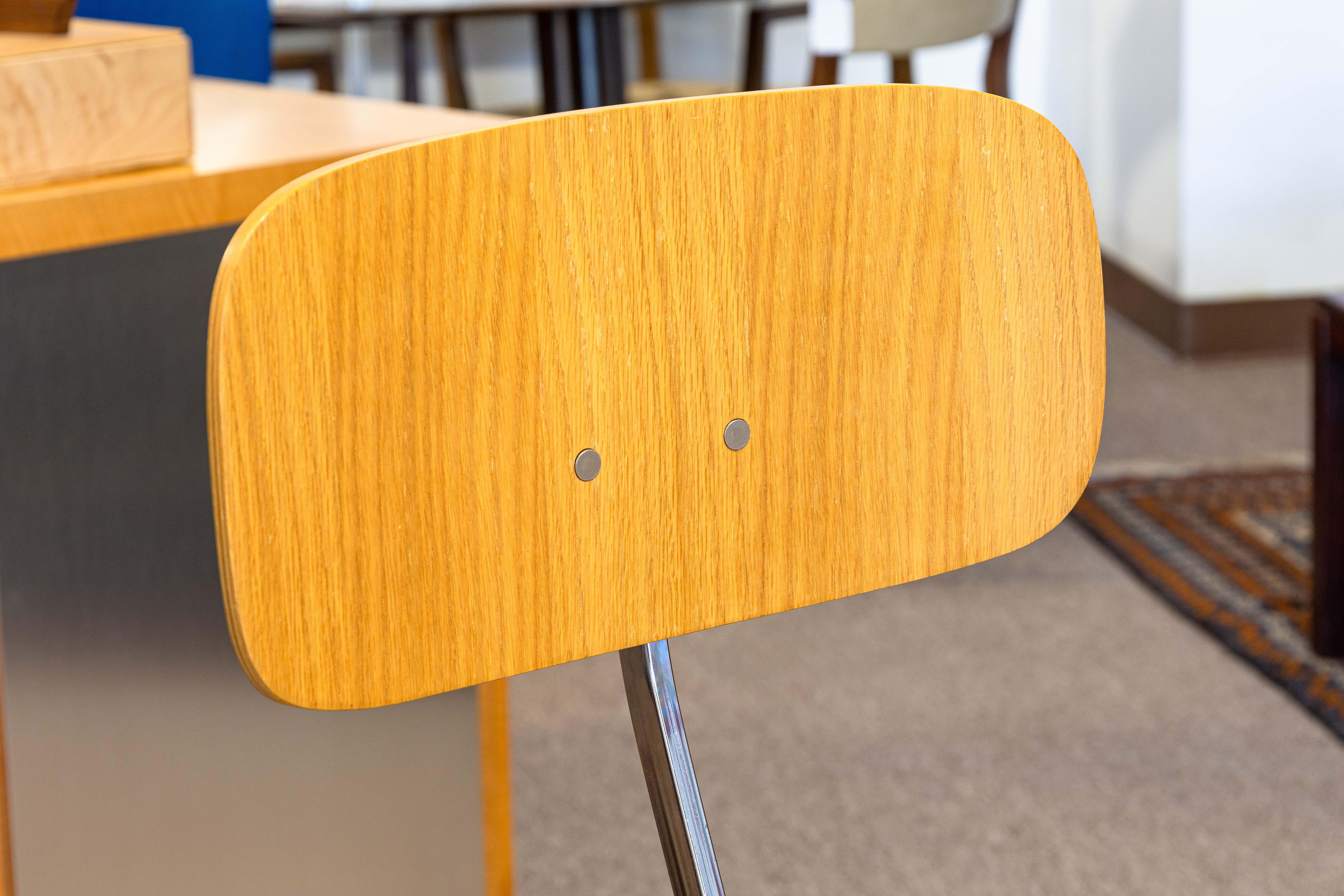 Rabami Stole Danish Wood and Metal Swivel Task Desk Chair For Sale 1