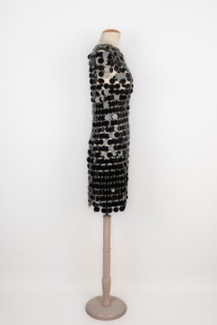 Rabanne Black Celluloid Pastilles Dress