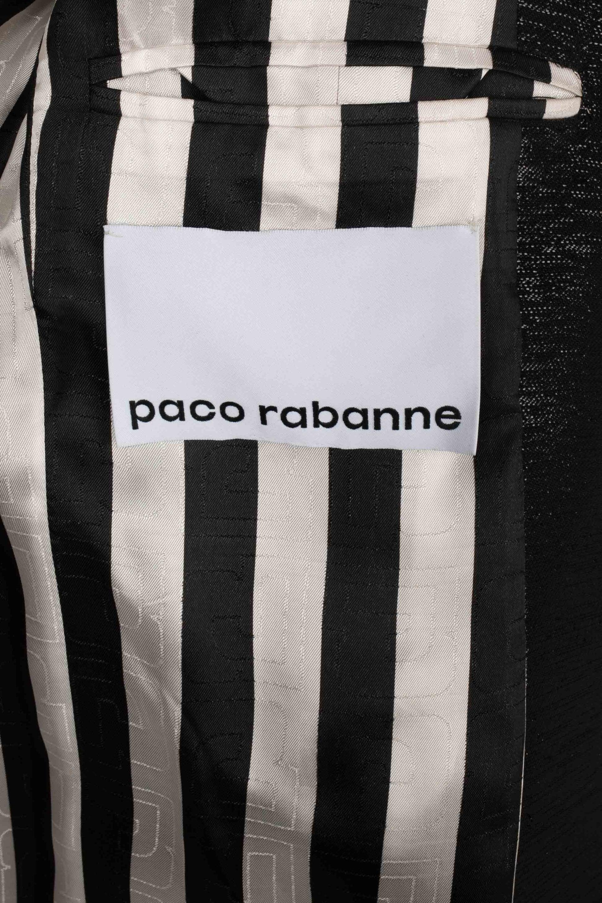 Giacca Rabanne Black Lurex Threads da uomo in vendita 5
