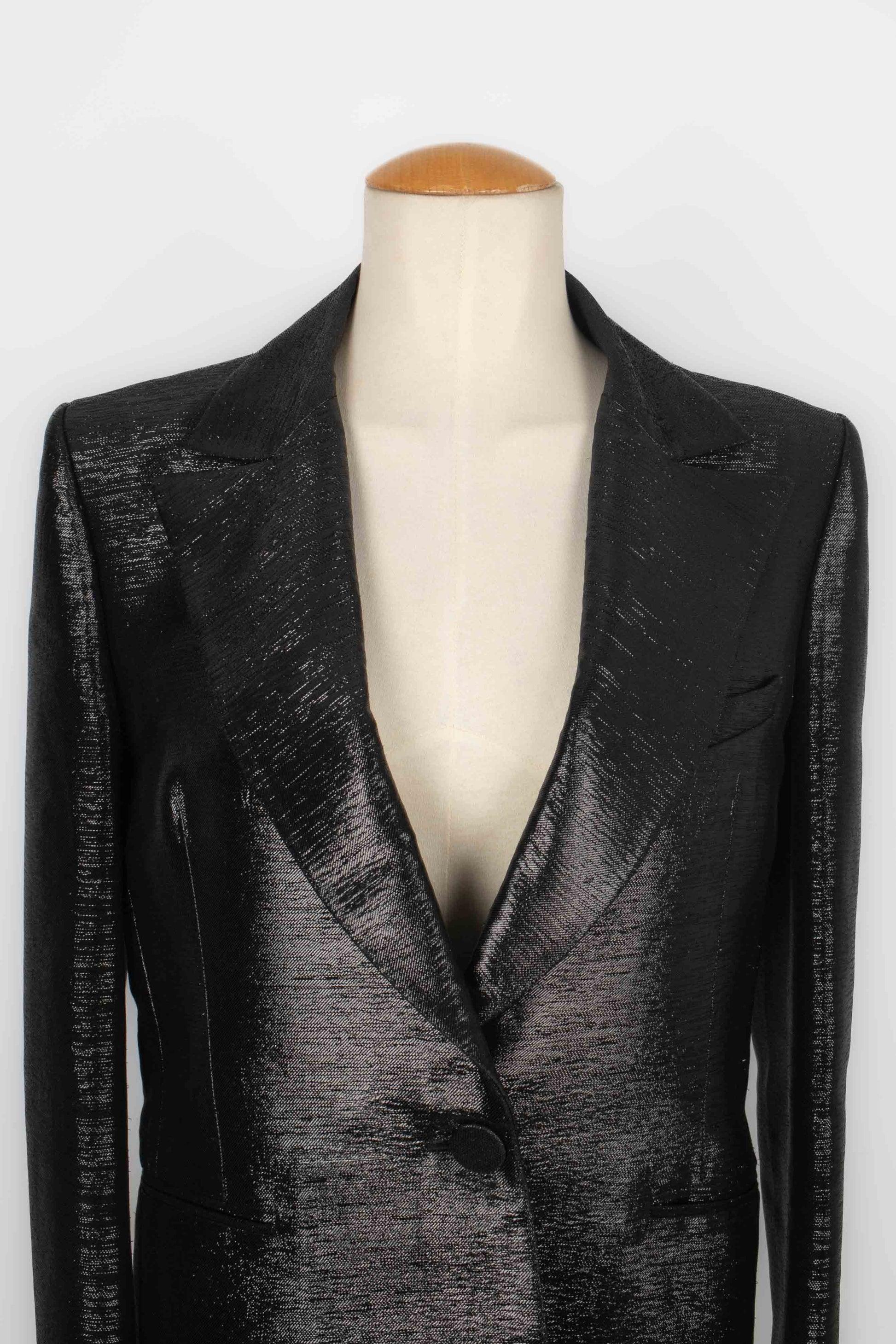 Uomo Giacca Rabanne Black Lurex Threads da uomo in vendita