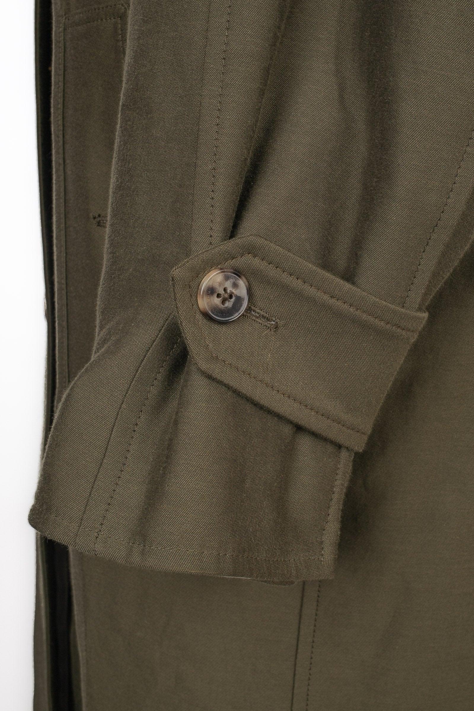 Rabanne Khaki Hooded Parka Coat, 2021 For Sale 2