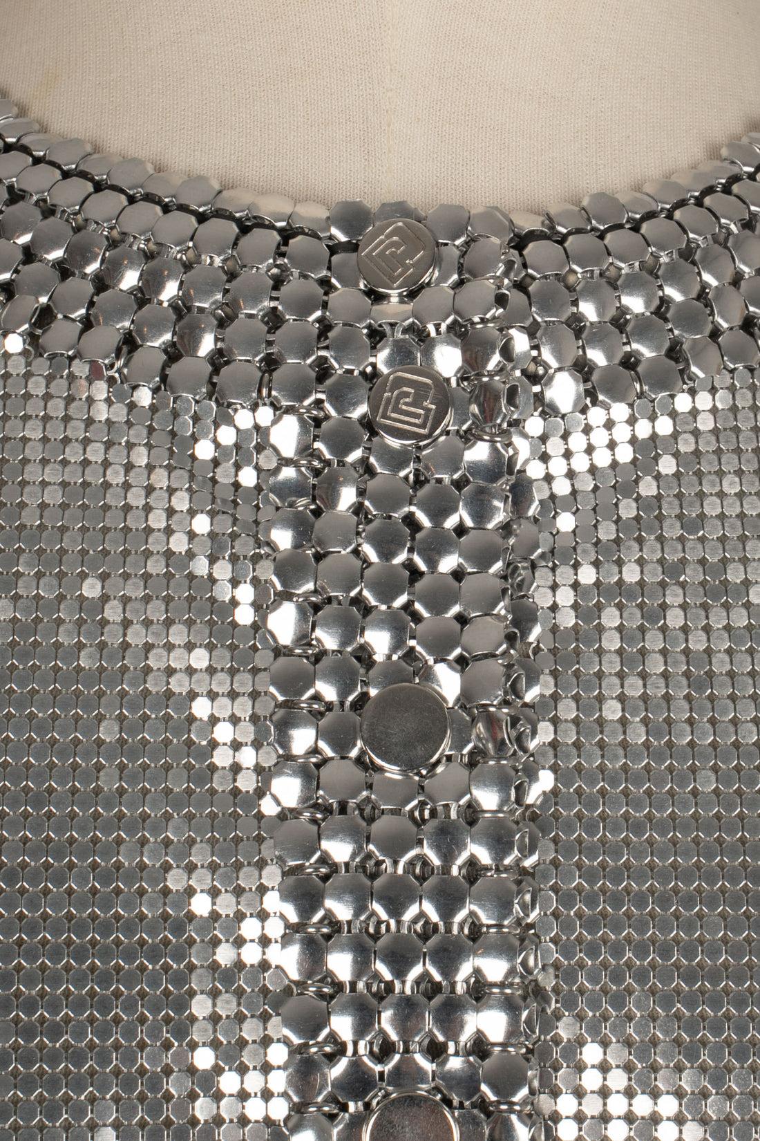 Rabanne Silvery Metallic Mesh Jacket, 2023 For Sale 2