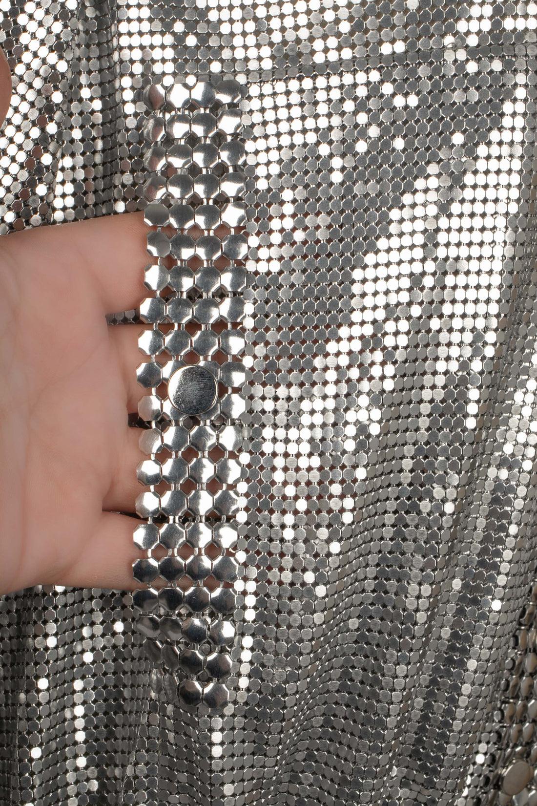 Rabanne Silvery Metallic Mesh Jacket, 2023 For Sale 3