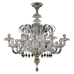 Rabat 4513 12 Chandelier in Glass, by Barovier & Toso