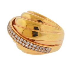 Rabat Barcelona Gold Diamond Dome Ring