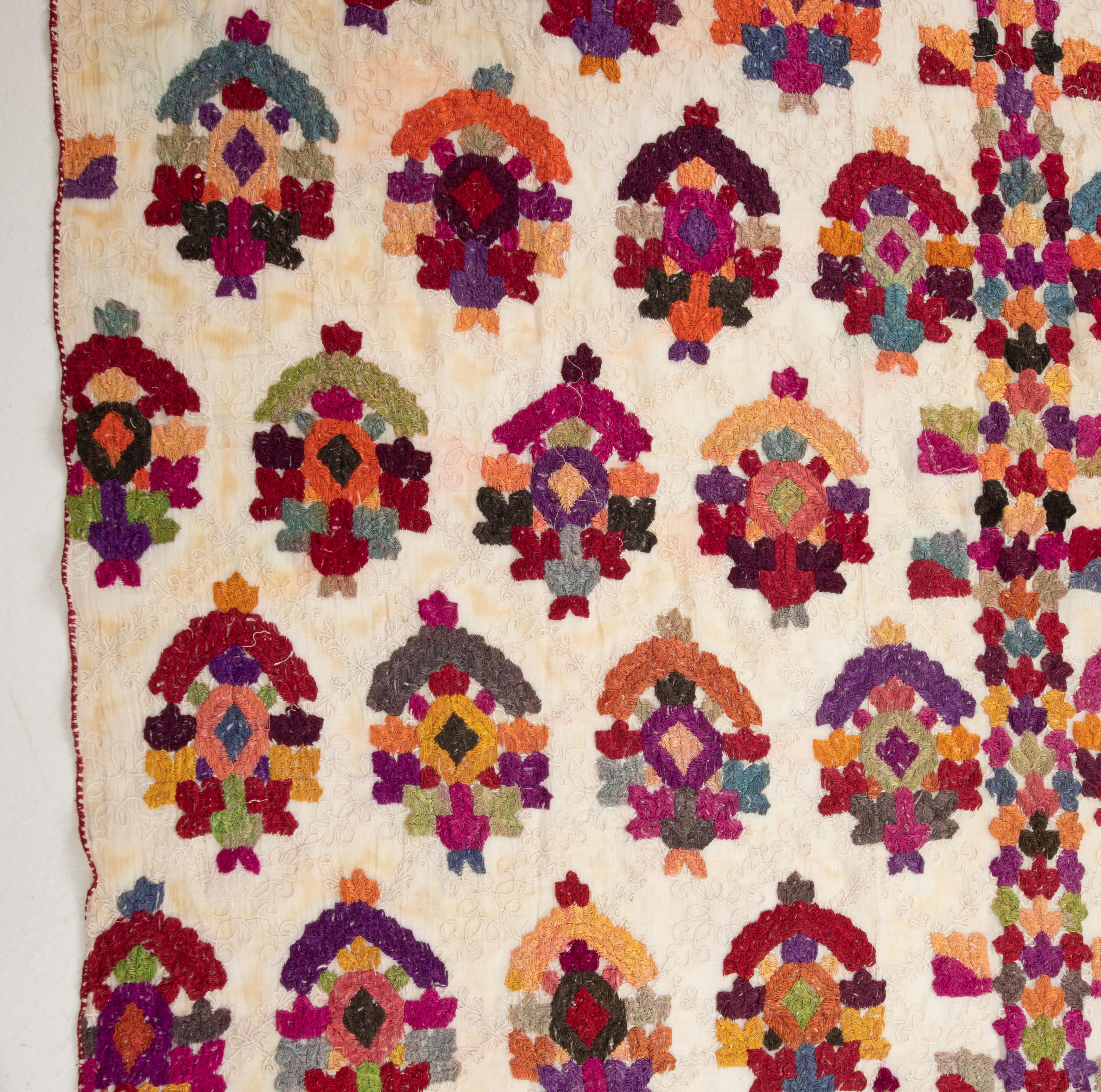 Silk Rabat Curtain 'Izar' from Morocco, Late 19th C For Sale