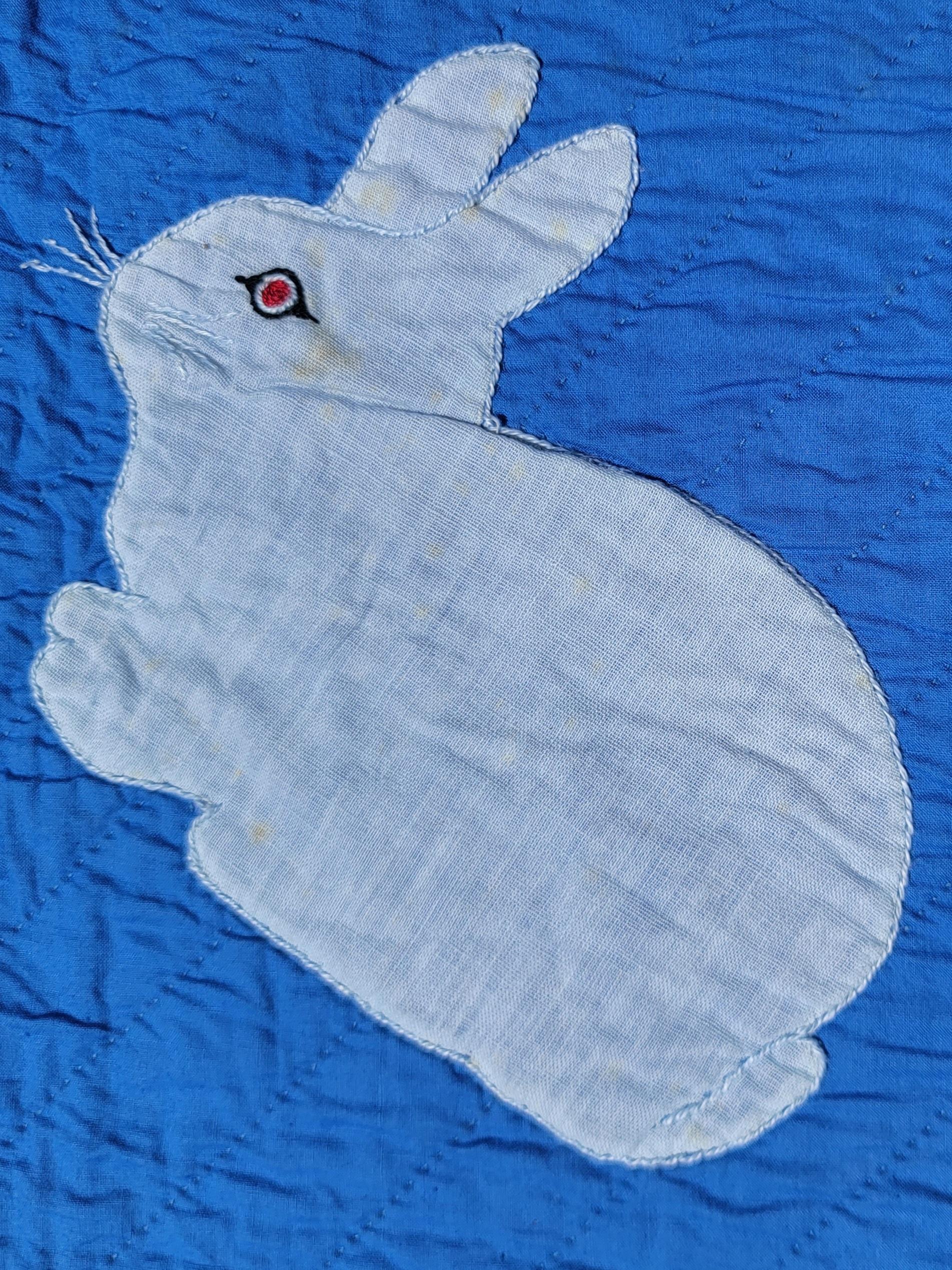 American Rabbit Applique Quilt