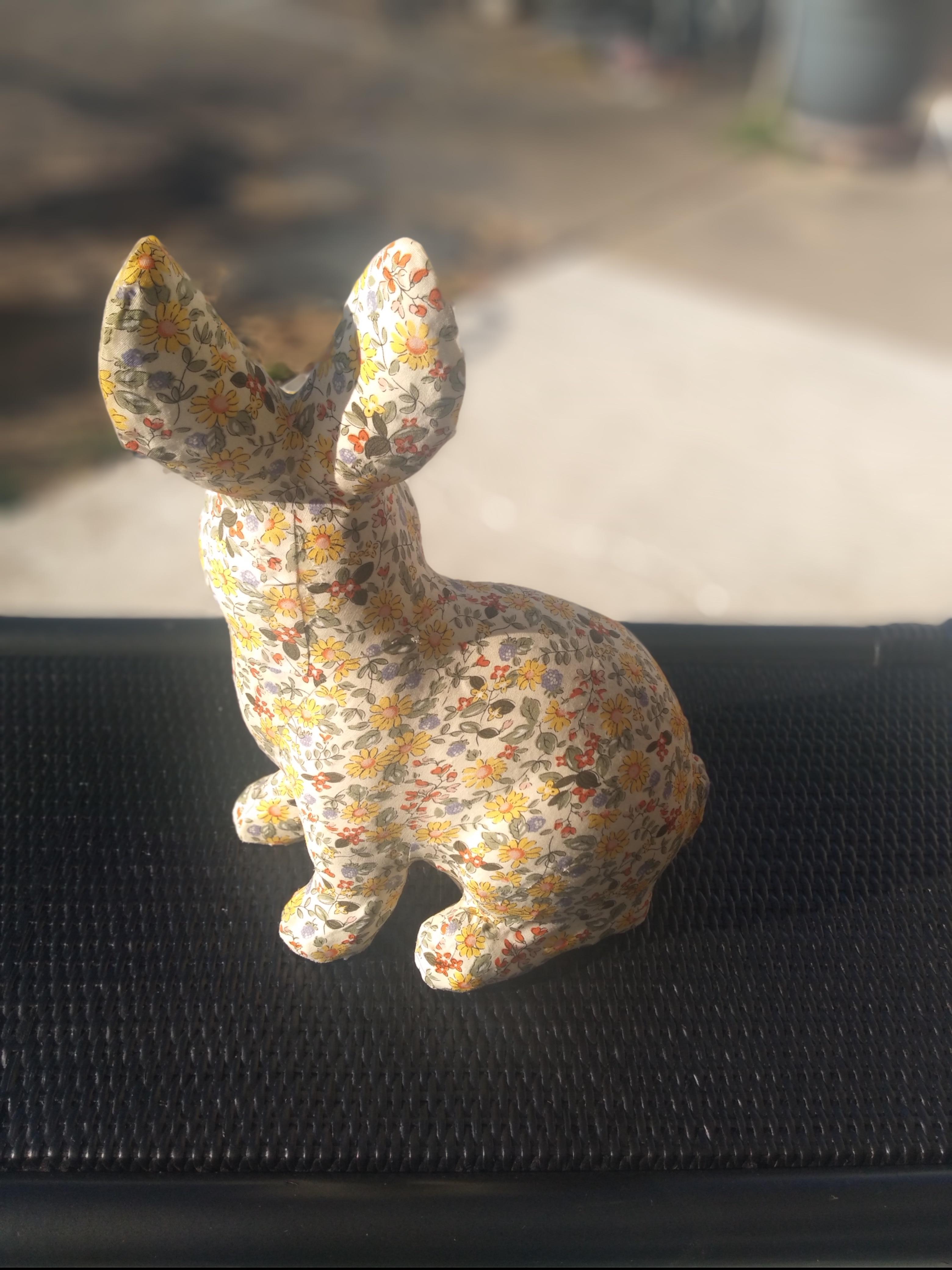 American Rabbit covered in Fabric For Sale