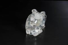 Rabbit, Crystal by Robert Kuo, Hand Carved, Limited Edition