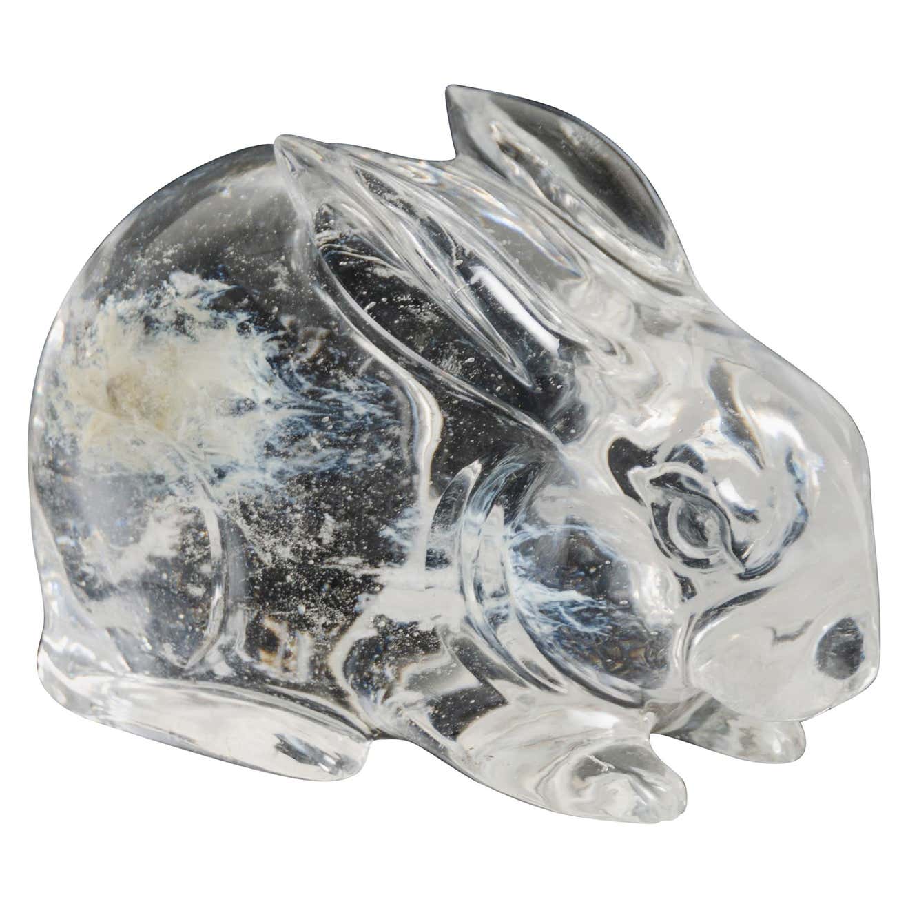 Rabbit, Crystal by Robert Kuo, Hand Carved, Limited Edition For Sale at ...