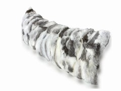 Rabbit Fur Lumbar Pillow