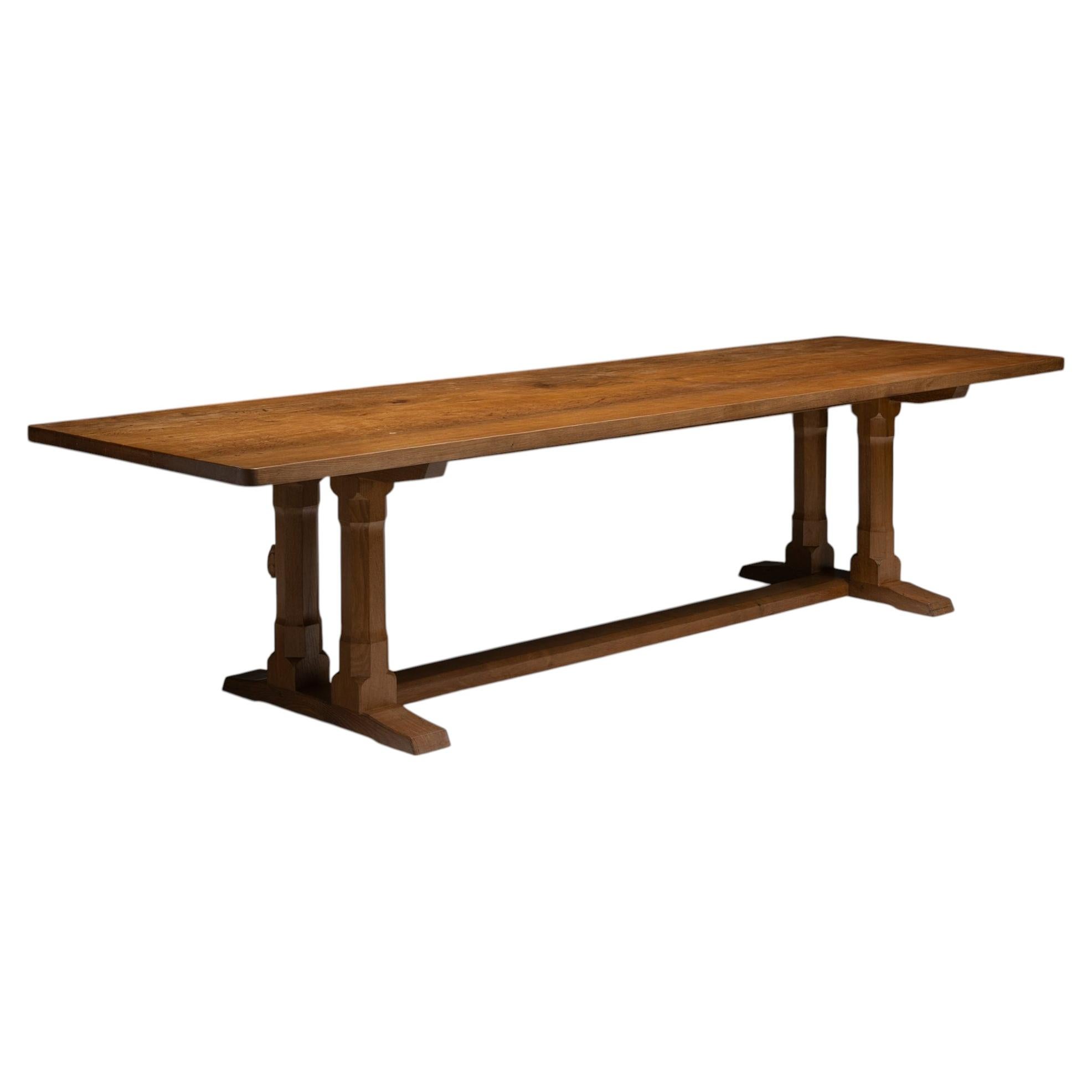 “Rabbitman” Oak Dining Table, England circa 1960