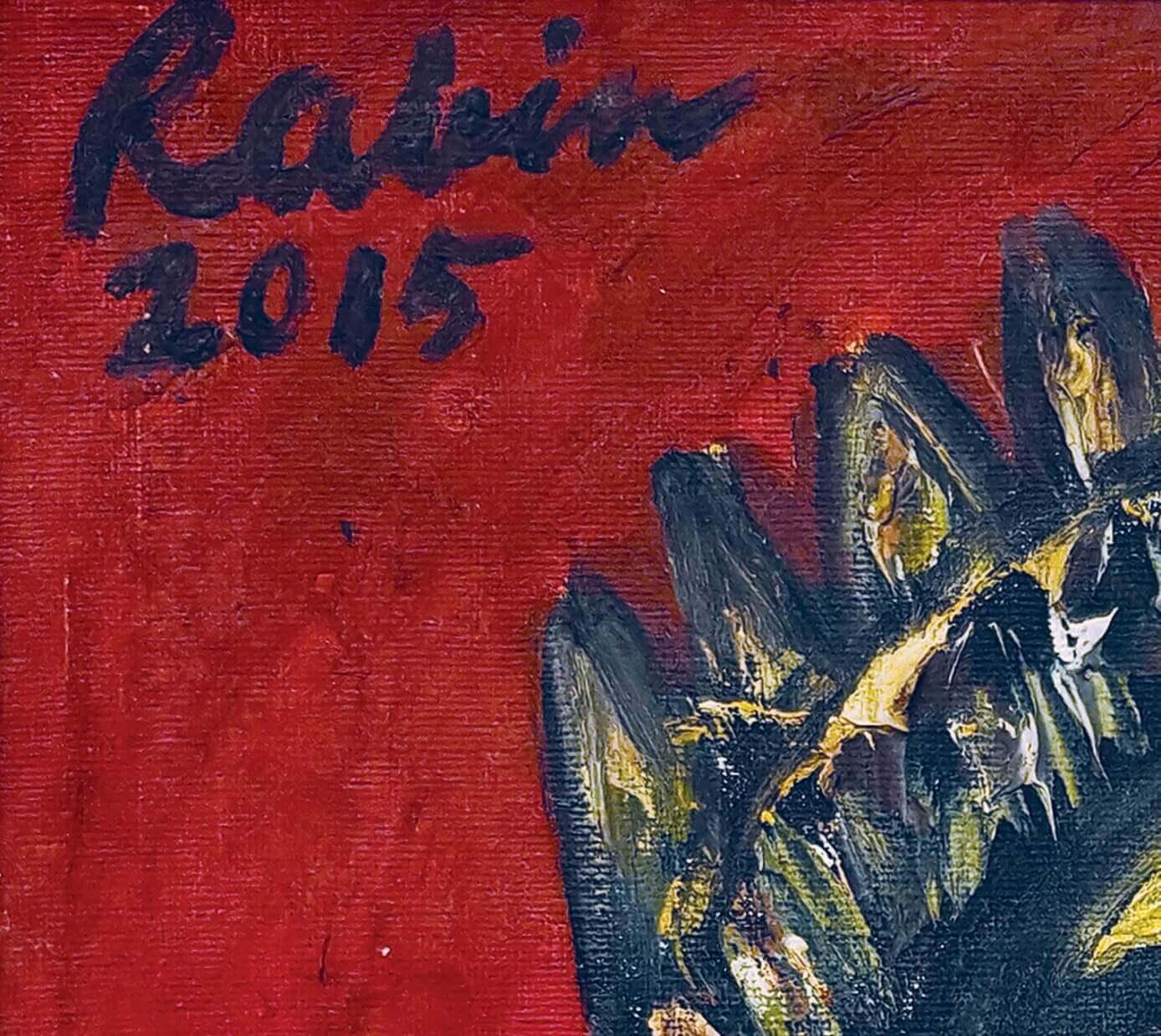 Königin, Öl auf Leinwand des modernen indischen Künstlers Rabin Mondal 