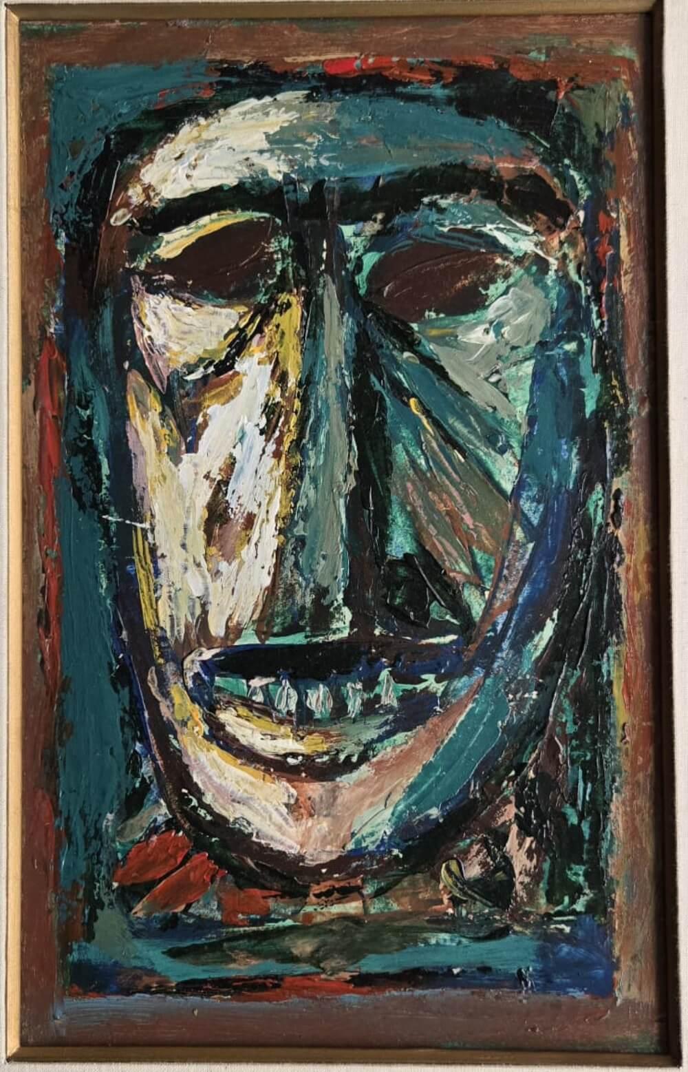 Rabin Mondal
Sans titre
Acrylique sur carton
9.5 x 15 pouces, 1995
( Non encadré et livré )


Mondal était un observateur attentif des différents travailleurs migrants qui vivaient le long de sa maison dans le quartier supposé de Howrah. Ils