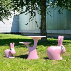 Pink Rabbit Children's Table, Made in Italy