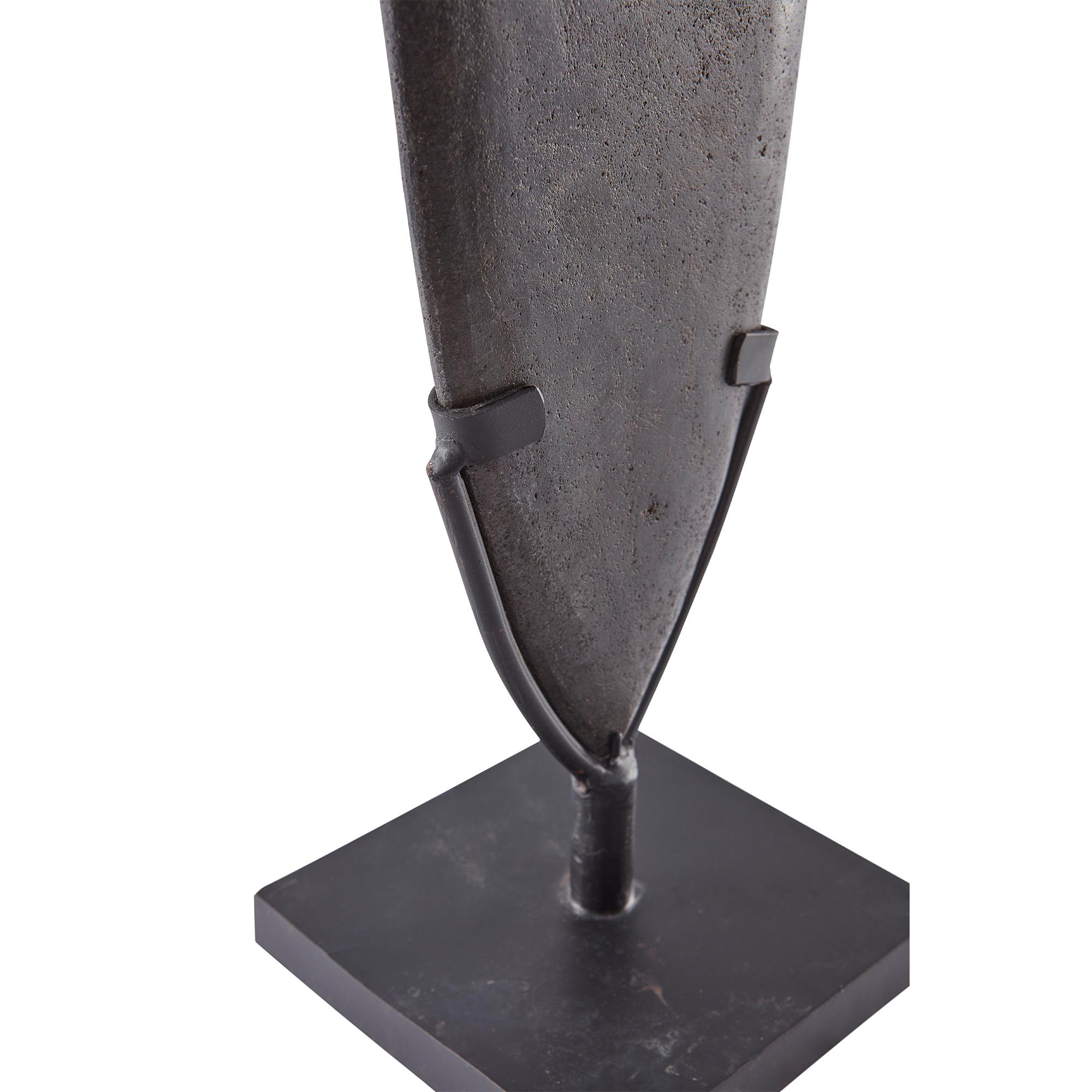 Modern Rabun Monolith Sculpture in Brown Stone by CuratedKravet