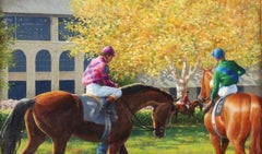 "Race Day" Horse Race Painting by Jenness Cortez