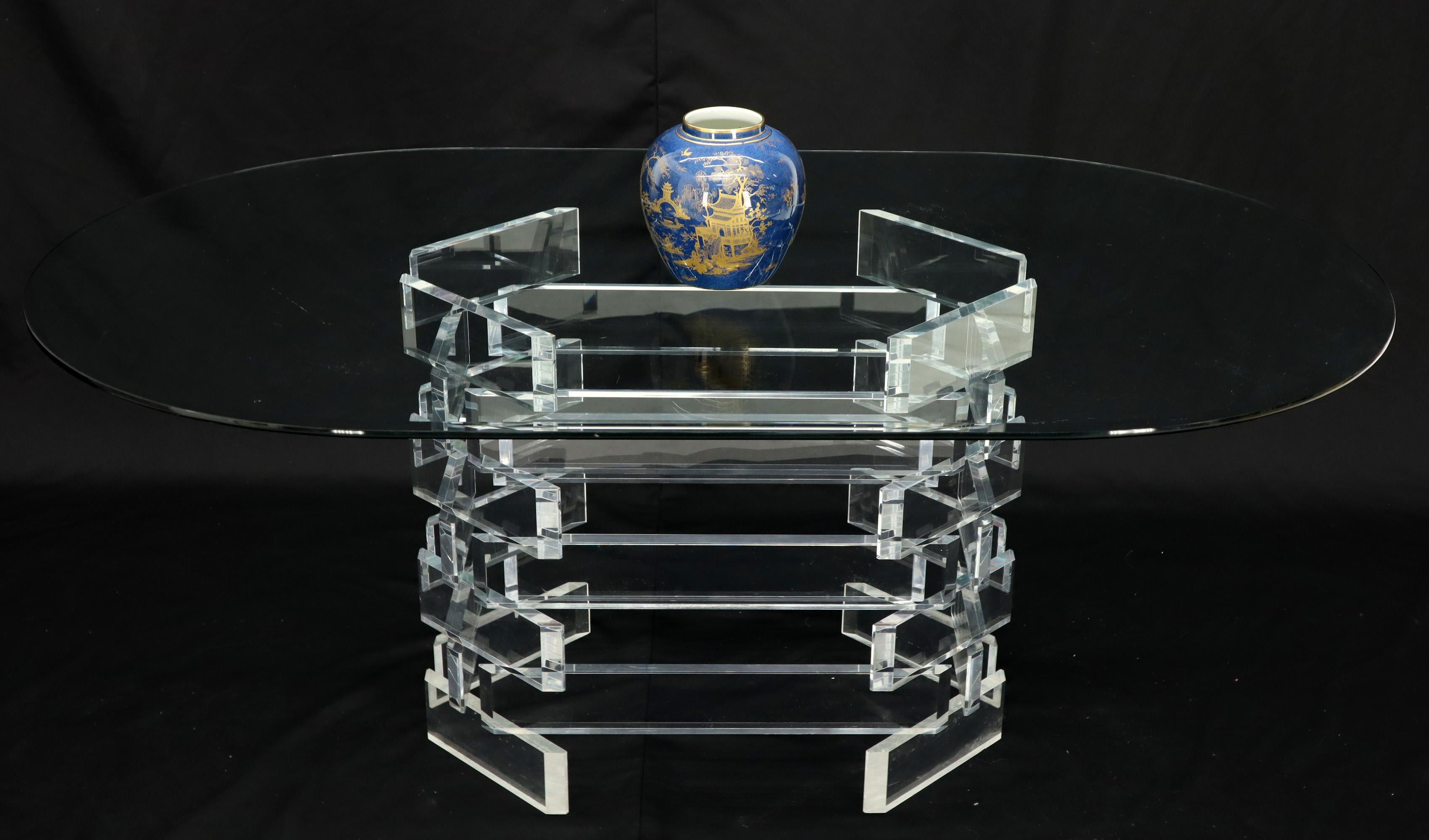 oval glass table top