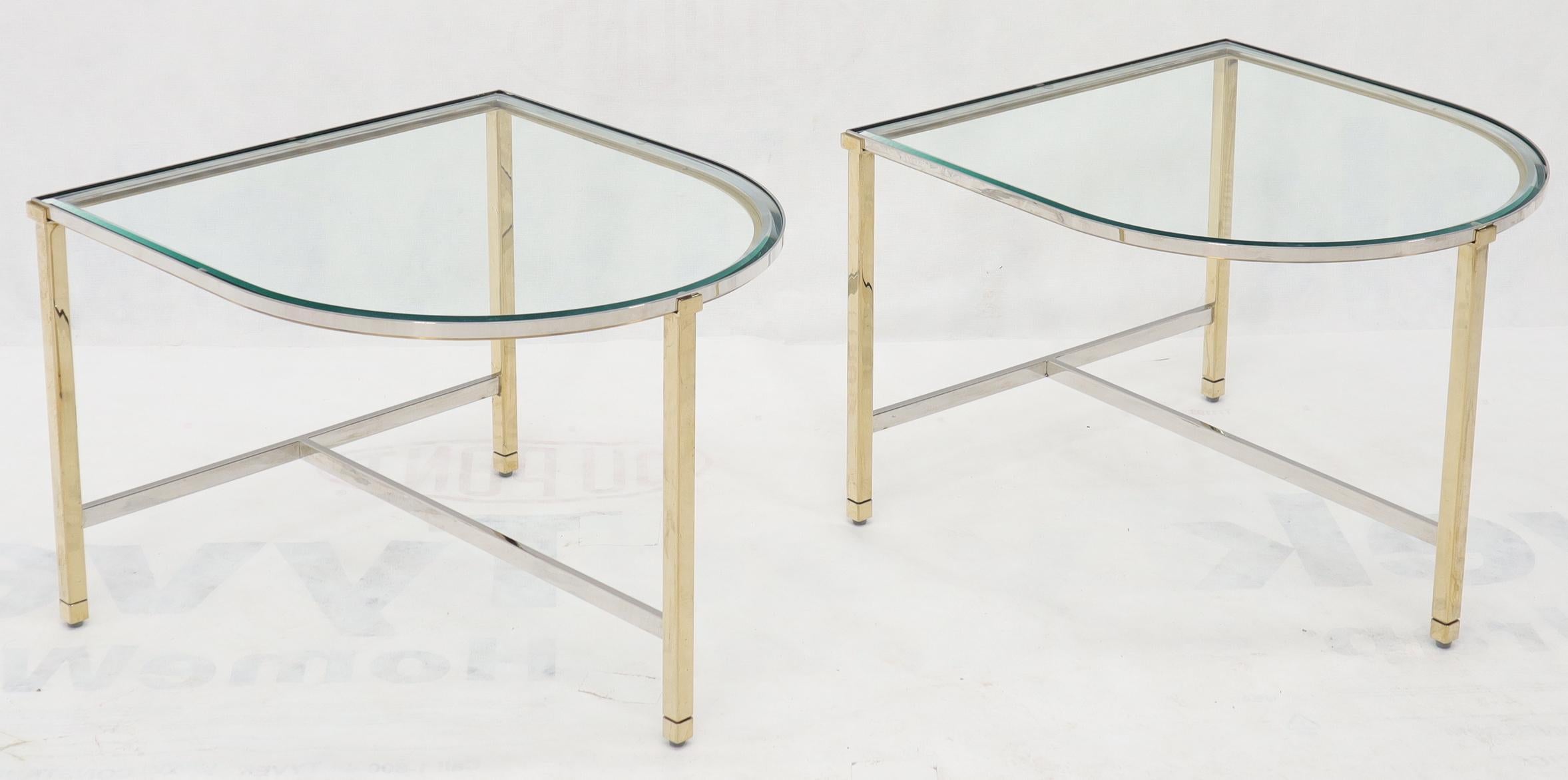 Italian Racetrack Oval Shape Two Pieces Coffee Table For Sale