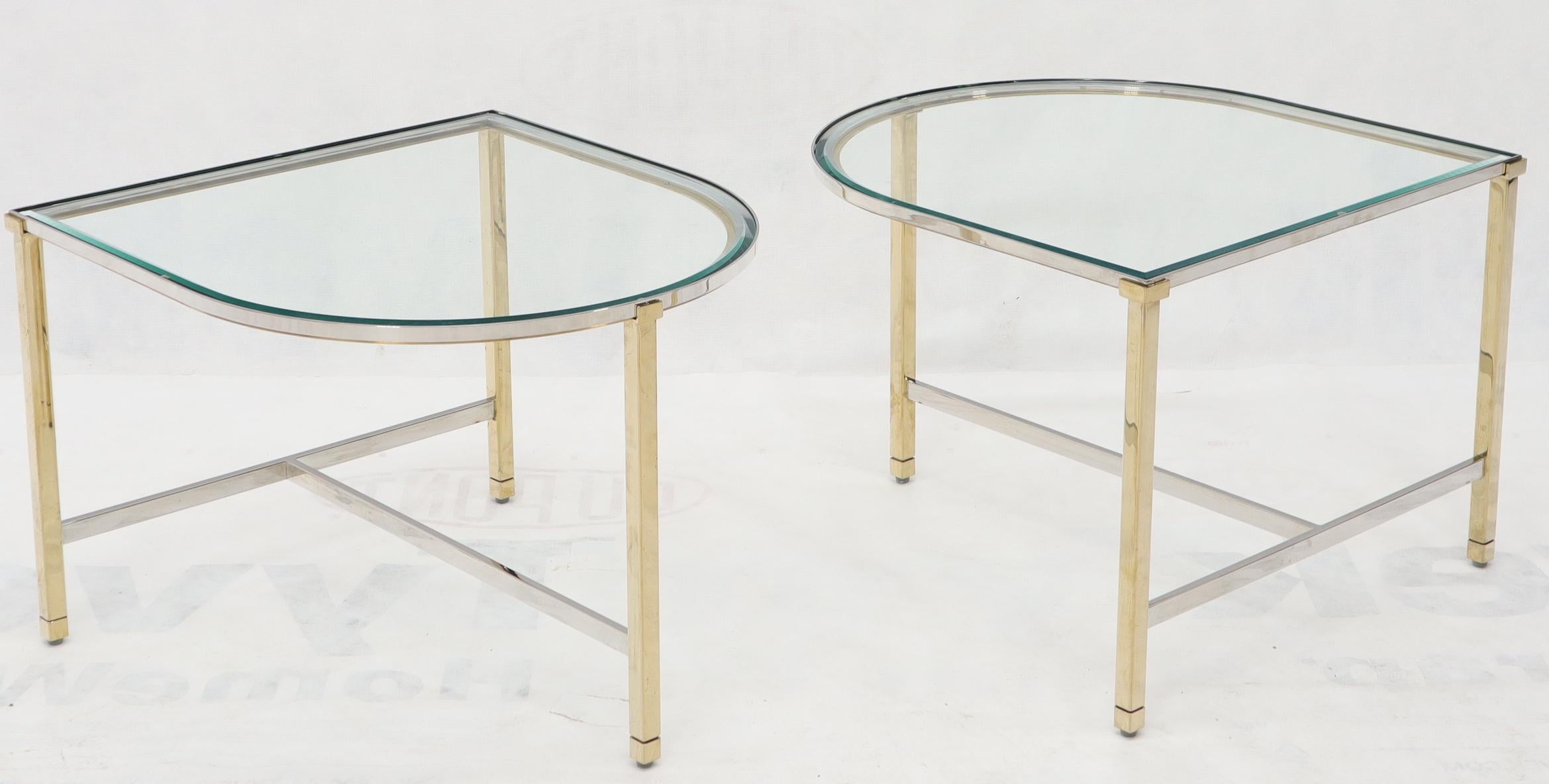 Racetrack Oval Shape Two Pieces Coffee Table In Excellent Condition For Sale In Rockaway, NJ