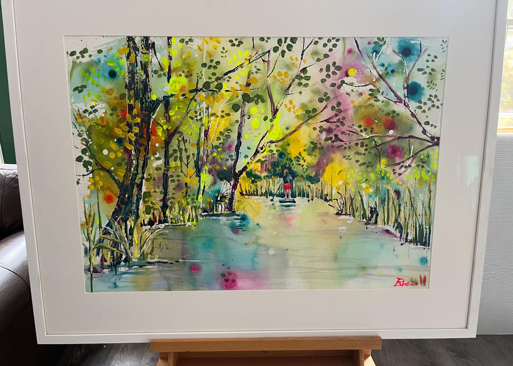 A moment of calm - Impressionist Painting by Rachael Dalzell