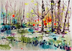 A peaceful river flowed