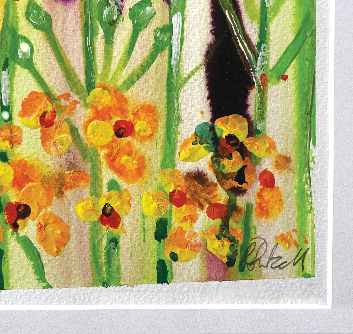 Air stirred with scent. by Rachael Dalzell. Yellow flowers For Sale 5