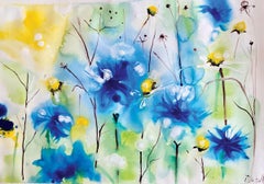 Cornflowers and daisies