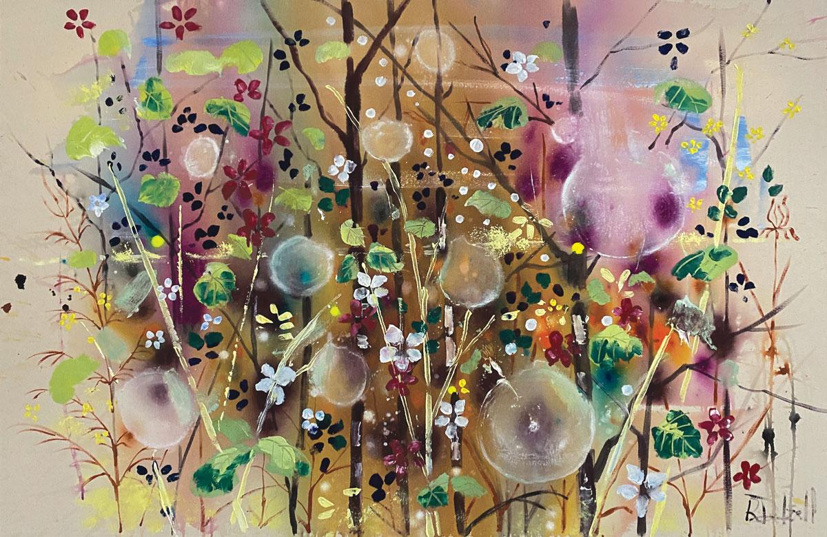 Rachael Dalzell Landscape Painting - Droplets of winter