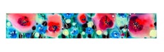 Elysium fields. Bright bold poppies. Acrylic on canvas. By Racheal Dalzell