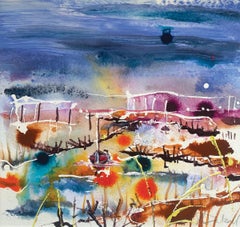 Eventide by Rachael Dalzell. Acrylic on paper.