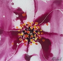 Fireworks by Rachael Dalzell. detail of pink flower