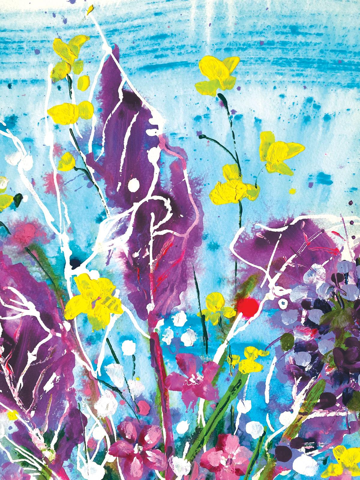 From fields of flowers - Painting by Rachael Dalzell